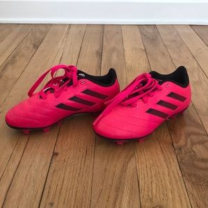 Hot pink adidas soccer cleats size 11k